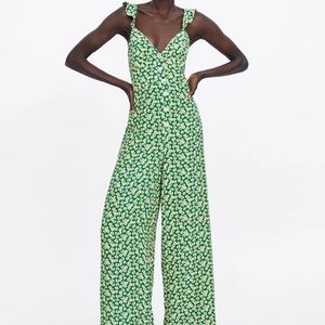 Zara floral jumpsuit size s